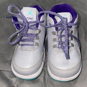 Jordan True Flight Nike- Grey, Teal and Purple- Like New